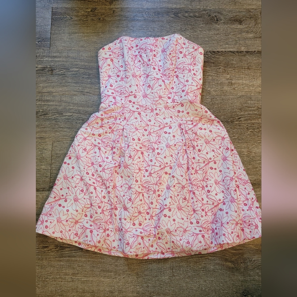 Lilly pulitzer strapless dress